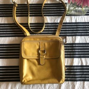 Fossil leather crossbody bag
